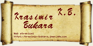 Krasimir Bukara vizit kartica